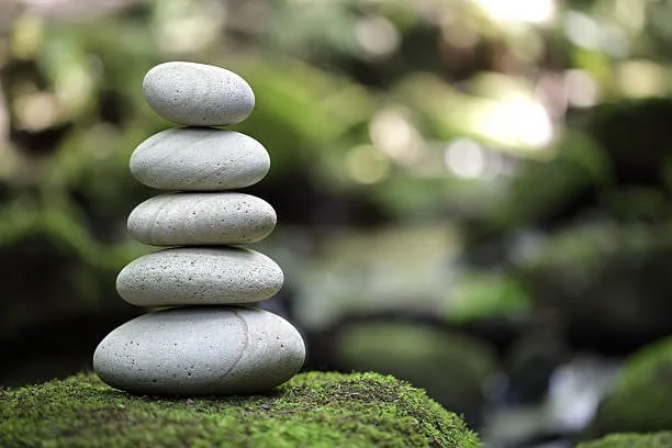 Balanced rocks symbolizing healing and harmony